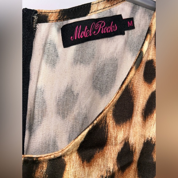 Motel Rocks Leopard Print Dress - Picture 3 of 3